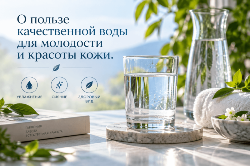 О пользе качественной воды для молодости и красоты кожи