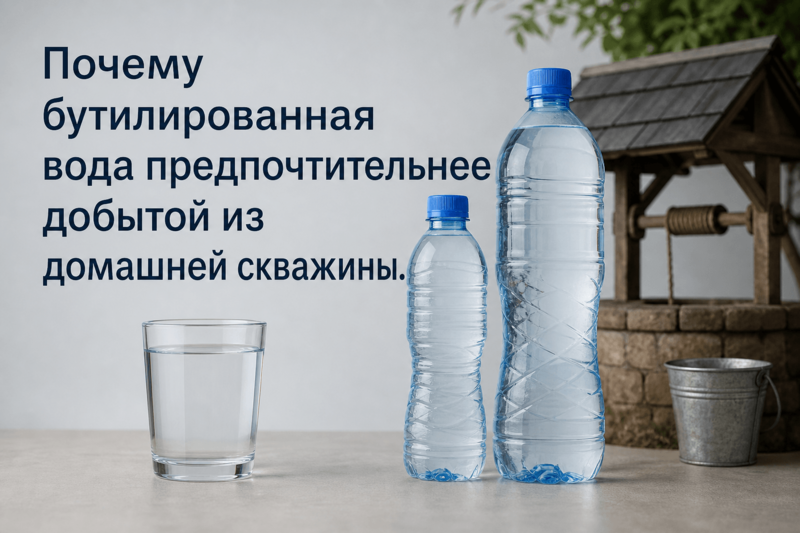 Почему бутилированная вода предпочтительнее добытой из домашней скважины